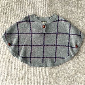 100% cotton poncho sweater